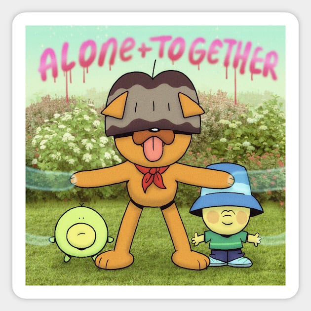 alonetogether Sticker by Bowlcut Pug